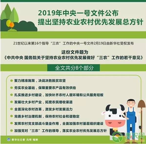 2019年中央一号文件提出了哪些三农工作重点？这些内容与你息息相关